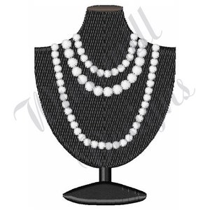 Collier de perles - Conception de broderie de machine, conceptions de broderie, broderie de machine, modèles de broderie, dossiers de broderie, téléchargement instantané