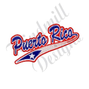Puerto Rico - Machine Embroidery Design, Embroidery Designs, Machine Embroidery, Embroidery Patterns, Embroidery Files, Instant Download