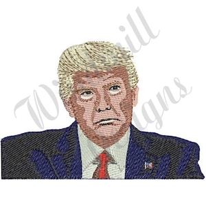 Donald Trump - Machine Embroidery Design, Embroidery Designs, Machine Embroidery, Embroidery Patterns, Embroidery Files, Instant Download