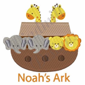 Noahs Ark Machine Embroidery Design, Embroidery Designs, Machine Embroidery, Embroidery Patterns & Files, Instant Download