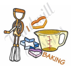 Cookie Baking - Machine Embroidery Design, Embroidery Designs, Machine Embroidery, Embroidery Patterns, Embroidery Files, Instant Download