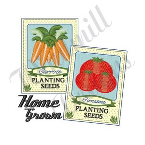 Garden Seeds -Machine Embroidery Design, Embroidery Designs, Machine Embroidery, Embroidery Patterns, Embroidery Files, Instant Download