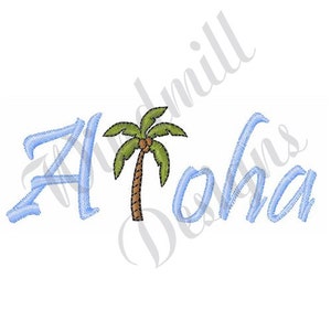 Aloha - Machine Embroidery Design, Embroidery Designs, Machine Embroidery, Embroidery Patterns, Embroidery Files, Instant Download