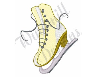 Ice Skate - Machine Embroidery Design, Embroidery Designs, Embroidery Patterns, Embroidery Files, Instant Download