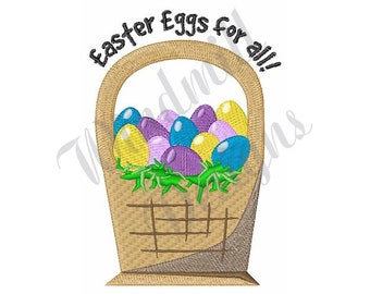 Easter Eggs For All - Machine Embroidery Design, Embroidery Designs, Embroidery, Embroidery Patterns, Embroidery Files, Instant Download