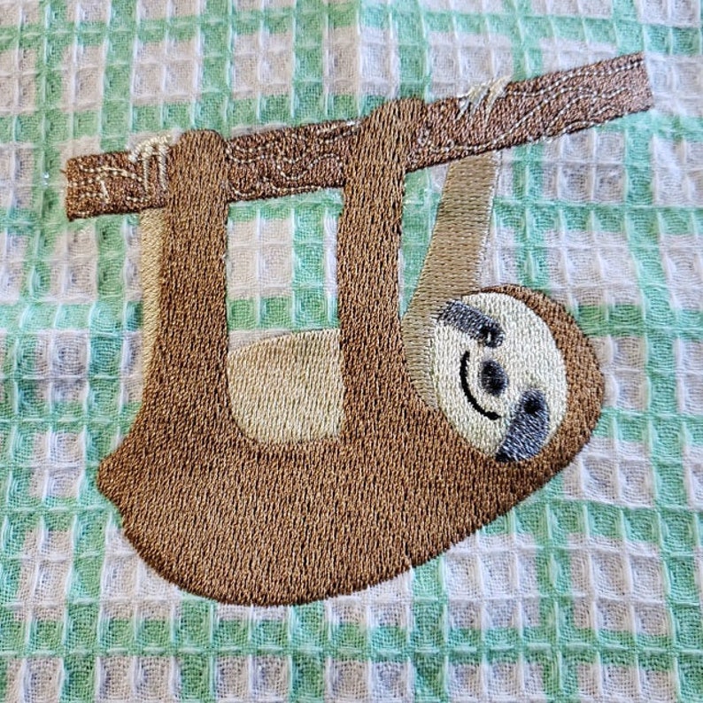 Tree sloth machine embroidery design embroidery designs  etsy australia