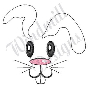 Easter Bunny Face Machine Embroidery Design, Embroidery Designs, Machine Embroidery, Embroidery Patterns, Embroidery Files, Instant Download