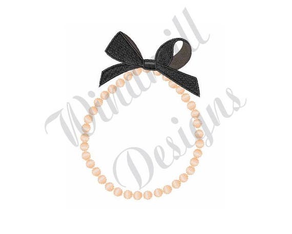 Pearl Necklace Embroidery Design 7