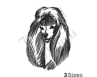 Poodle Dog - Machine Embroidery Design, Embroidery Designs, Machine Embroidery, Embroidery Patterns, Embroidery Files, Instant Download