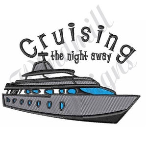 Cruise Ship - Machine Embroidery Design, Embroidery Designs, Embroidery Patterns, Embroidery Files, Instant Download