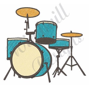 Drum Set - Machine Embroidery Design, Embroidery Designs, Machine Embroidery, Embroidery Patterns, Embroidery Files, Instant Download