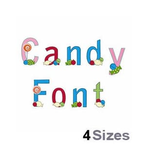 Candy Machine Embroidery Font Instant Download Embroidery Alphabet BX Font