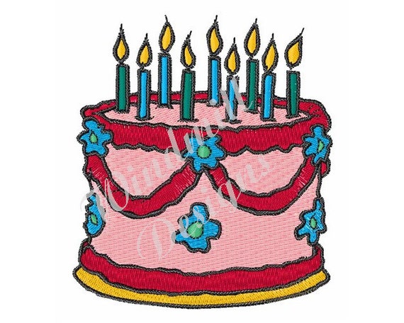 Birthday cake machine jessecmault design  etsy