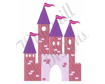 Princess Castle - Machine Embroidery Design, Embroidery Designs, Embroidery Patterns, Embroidery Files, Instant Download