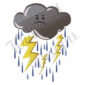 Storm Cloud -Machine Embroidery Design, Embroidery Designs, Machine Embroidery, Embroidery Patterns, Embroidery Files, Instant Download