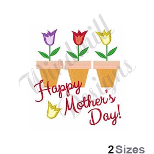 Happy Mothers Day Machine Embroidery Design, Embroidery Designs, Machine Embroidery, Embroidery Patterns, Embroidery Files, Instant Download