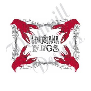 Louisiana Bugs - Machine Embroidery Design, Embroidery Designs, Machine Embroidery, Embroidery Patterns, Embroidery Files, Instant Download