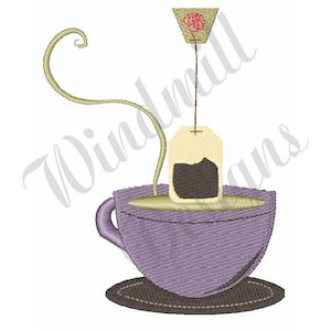 Tea Cup - Machine Embroidery Design, Embroidery Designs, Machine Embroidery, Embroidery Patterns, Embroidery Files, Instant Download