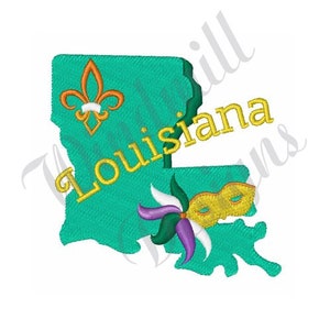 Louisiana Fleur - Machine Embroidery Design, Embroidery Designs, Machine Embroidery, Embroidery Patterns, Embroidery Files, Instant Download