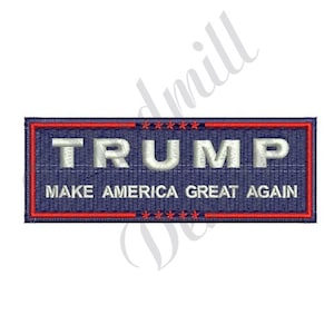 Trump Make America Great Again - Machine Embroidery Design, Embroidery Designs, , Embroidery Patterns, Embroidery Files, Instant Download