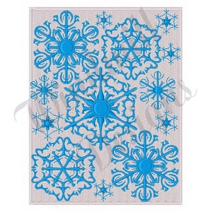 Snowflakes - Machine Embroidery Design, Embroidery Designs, Machine Embroidery, Embroidery Patterns, Embroidery Files, Instant Download