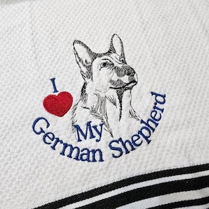 I Love My German Shepherd - Machine Embroidery Design, Embroidery Designs, Machine Embroidery, Embroidery Patterns, Instant Download
