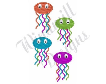 Jelly Fish -Machine Embroidery Design, Embroidery Designs, Machine Embroidery, Embroidery Patterns, Embroidery Files, Instant Download