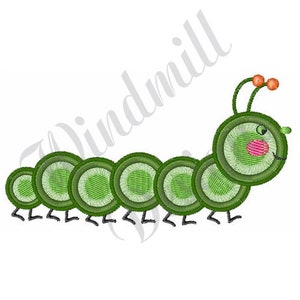 Caterpillar - Machine Embroidery Design, Embroidery Designs, Machine Embroidery, Embroidery Patterns, Embroidery Files, Instant Download
