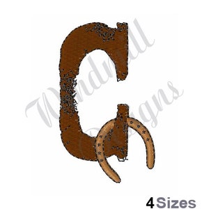 Cowboy Western Letter C - Diseño de bordado a máquina, Diseños de bordado, Bordado a máquina, Patrones y archivos de bordado, Descarga instantánea