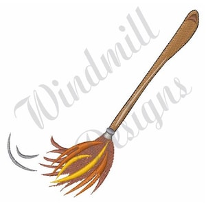 Broomstick  - Machine Embroidery Design, Halloween Decoration for your party or costume