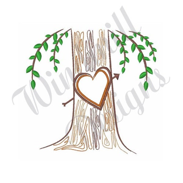 Love Tree - Machine Embroidery Design, Embroidery Designs, Machine Embroidery, Embroidery Patterns, Embroidery Files, Instant Download