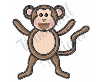 Cute Monkey - Machine Embroidery Design, Embroidery Designs, Machine Embroidery, Embroidery Patterns, Embroidery Files, Instant Download