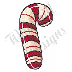 Candy Cane Christmas Machine Embroidery Design – Holiday decoration for your home or as a gift.