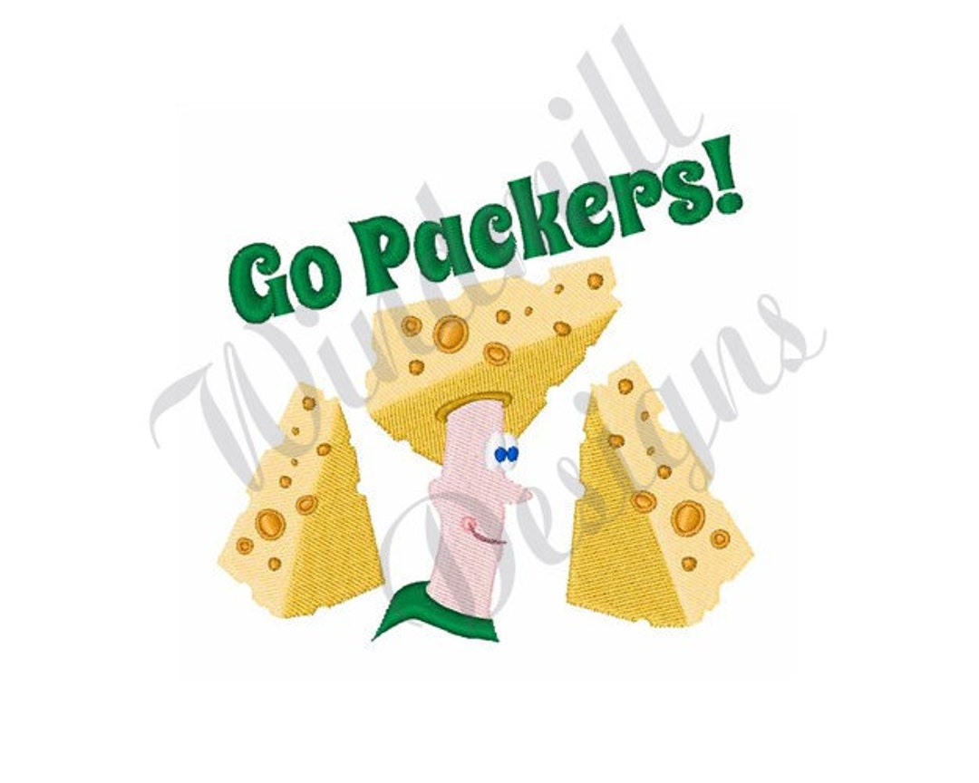 Go Packers Cheese Head Machine Embroidery Design. Green Bay - Etsy