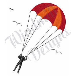 Skydiver - Machine Embroidery Design, Embroidery Designs, Machine Embroidery, Embroidery Patterns, Embroidery Files, Instant Download