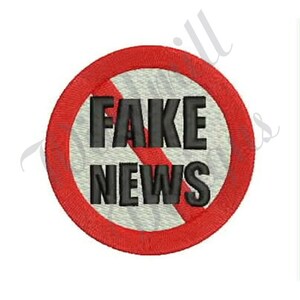 Fake News - Machine Embroidery Design, Embroidery Designs, Machine Embroidery, Embroidery Patterns, Embroidery Files, Instant Download