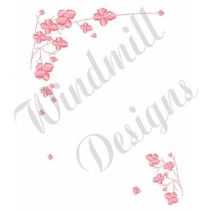 Blume Rand - Maschine Stickerei Design, Stickerei Designs, Maschine Stickerei, Stickmuster, Stickdateien, sofortiger Download