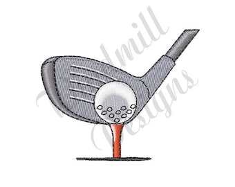 Golf Club & Ball Machine Embroidery Design, Embroidery Designs, Machine Embroidery, Embroidery Patterns, Embroidery Files, Instant Download