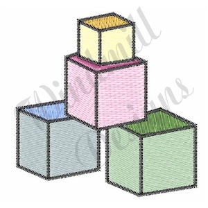 Baby Blocks - Machine Embroidery Design, Embroidery Designs, Machine Embroidery, Embroidery Patterns, Embroidery Files, Instant Download
