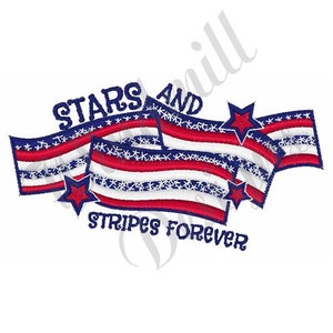 Stars And Stripes Machine Embroidery Design, Embroidery Designs, Machine Embroidery, Embroidery Patterns, Embroidery Files, Instant Download