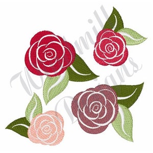 Roses - Machine Embroidery Design, Embroidery Designs, Machine Embroidery, Embroidery Patterns, Embroidery Files, Instant Download