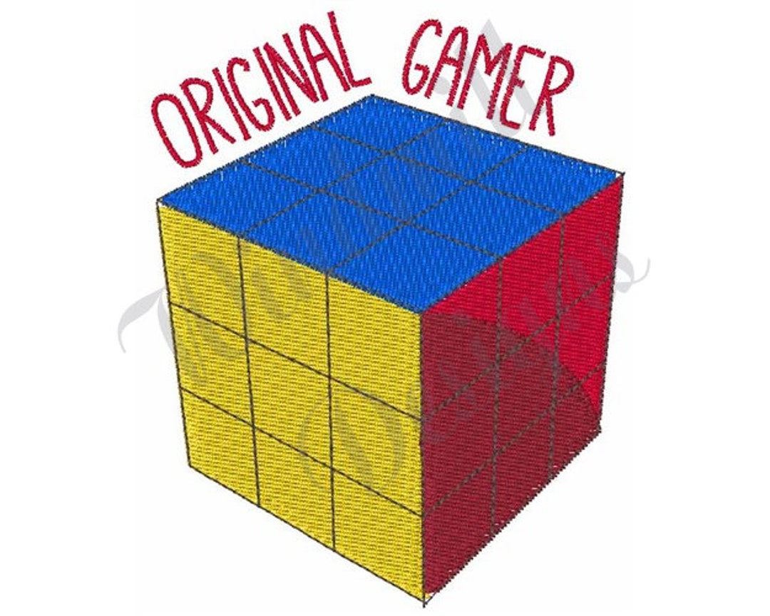 Rubiks Cube Machine Embroidery Design Embroidery Designs Etsy