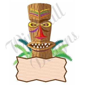 Tiki Statue - Machine Embroidery Design, Embroidery Designs, Machine Embroidery, Embroidery Patterns, Embroidery Files, Instant Download