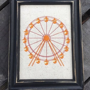 Ferris Wheel - Machine Embroidery Design, Embroidery Designs, Machine Embroidery, Embroidery Patterns, Embroidery Files, Instant Download