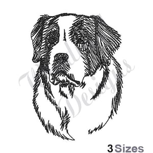 Saint Bernard - Machine Embroidery Design, Embroidery Designs, Machine Embroidery, Embroidery Patterns, Embroidery Files, Instant Download