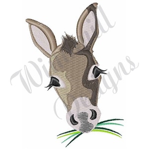 Donkey Head - Machine Embroidery Design, Embroidery Designs, Machine Embroidery, Embroidery Patterns & Files, Instant Download