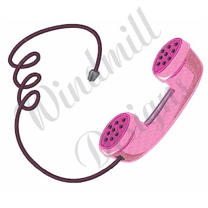 Telephone Handset Machine Embroidery Design, Embroidery Designs, Machine Embroidery, Embroidery Patterns, Embroidery Files, Instant Download