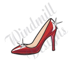 High Heeled Shoe -Machine Embroidery Design, Embroidery Designs, Machine Embroidery, Embroidery Patterns, Embroidery Files, Instant Download