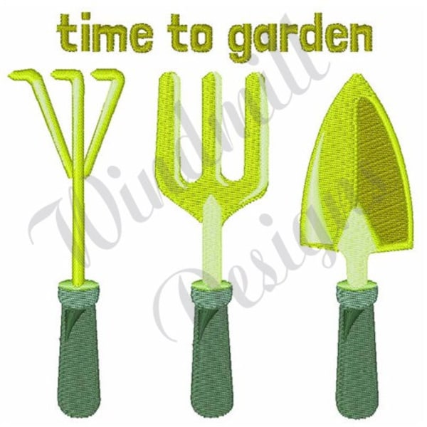 Garden Tools - Machine Embroidery Design, Embroidery Designs, Machine Embroidery, Embroidery Patterns, Embroidery Files, Instant Download