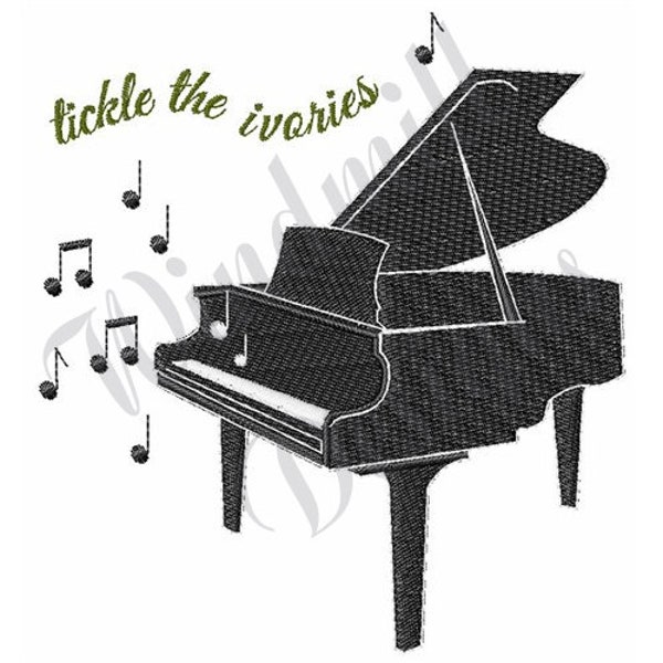 Baby Grand Piano -Machine Embroidery Design, Embroidery Designs, Machine Embroidery, Embroidery Patterns, Embroidery Files, Instant Download